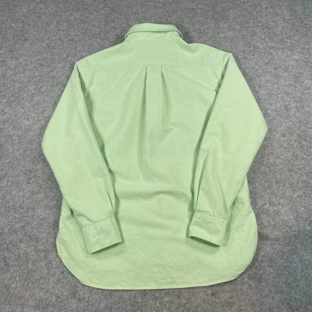 Polo Ralph Lauren Mens Button Down Shirt S Light Green Long Sleeve Relaxed Fit